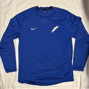 Nike Team Issue Men’s Waffle Fleece Crew - Air Force - L